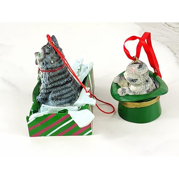 Christmas Cat Kitten Lovers Tree Ornaments 2 1/2" Luv A Pet PetSmart 1999 x2 - Picture 5 of 14